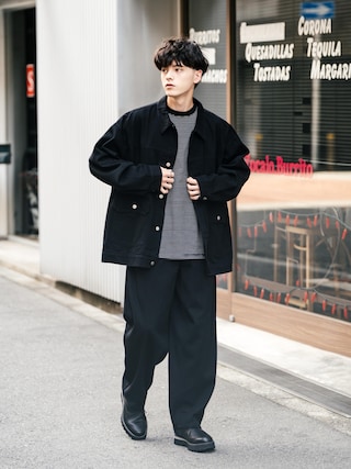 TD 良品ジャケット & 新品ウエスト大きいビブフルオープンパンツ 組み合わせ TD 良品ジャケット & 新品ウエスト大きいビブフルオープンパンツ