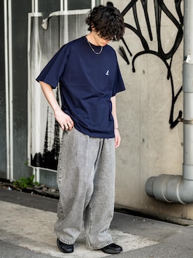 「Rocky Monroe（ロッキーモンロー）のアイテム」を使った、Rocky Monroeさん（メンズ・173cm）の春コーディネート