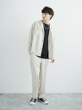 Big shirt jacket/Utility trouser set up