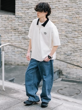 「UMBRO（アンブロ）のアイテム」を使った、Rocky Monroeさん（メンズ・172cm）の夏コーディネート