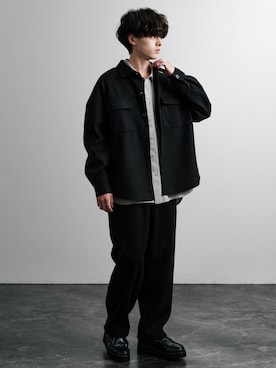 「初秋コーデ」｜「アイテム（セットアップ）」を使った、Rocky Monroeさん（メンズ・173cm）の秋コーディネート