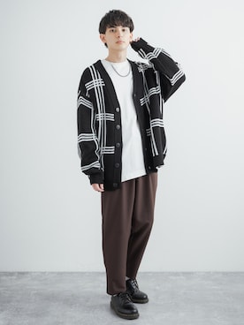 「Audience（オーディエンス）のアイテム」を使った、Rocky Monroeさん（メンズ・176cm）の冬コーディネート