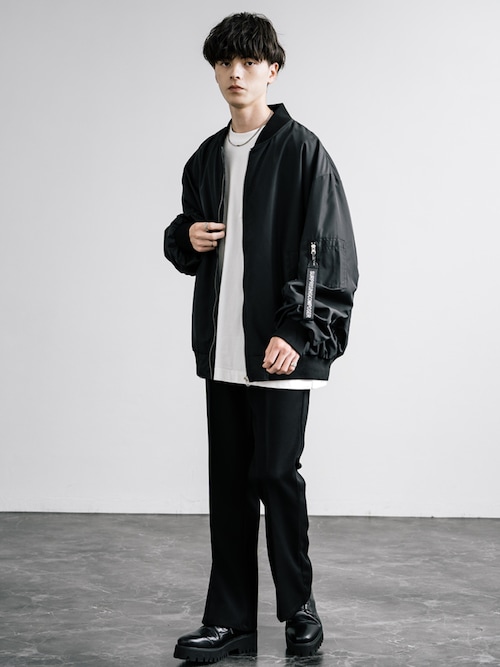 セール】ポリDEWSPO オーバーサイズMA-1フライトジャケット/ミリタリー