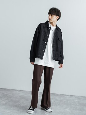 「Audience（オーディエンス）のアイテム」を使った、Rocky Monroeさん（メンズ・176cm）の春コーディネート