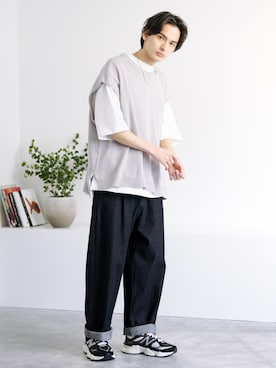 「Audience（オーディエンス）のアイテム」を使った、Rocky Monroeさん（メンズ・176cm）の春コーディネート