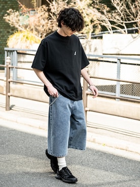 「Rocky Monroe（ロッキーモンロー）のアイテム」を使った、Rocky Monroeさん（メンズ・173cm）の春コーディネート