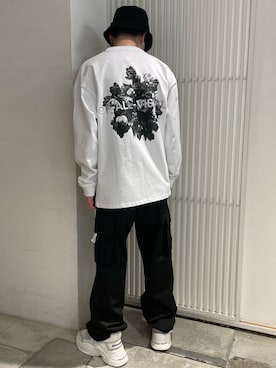 「L.H.P（エルエイチピー）のアイテム（シューズ）」を使った、ハヤカワカイさん（メンズ・173cm）の冬コーディネート