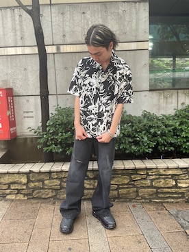 「ADD SEOUL（エーディーディーソウル）のアイテム」を使った、ハヤカワカイさん（メンズ・173cm）の夏コーディネート