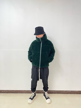 「DANKE SCHON（ダンケシェーン）のアイテム（ジャケット/アウター）」を使った、ハヤカワカイさん（メンズ・173cm）の秋コーディネート