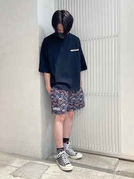 「PLEASURES（プレジャー）のアイテム（パンツ）」を使った、ハヤカワカイさん（メンズ・173cm）の夏コーディネート