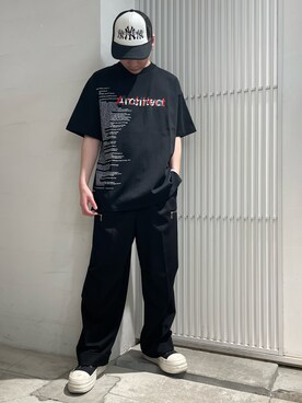 「DANKE SCHON（ダンケシェーン）のアイテム（スラックス）」を使った、ハヤカワカイさん（メンズ・173cm）の春コーディネート