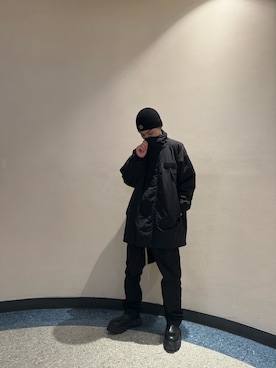 「DANKE SCHON（ダンケシェーン）のアイテム（その他アウター）」を使った、ハヤカワカイさん（メンズ・173cm）の冬コーディネート