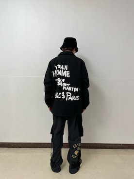「DANKE SCHON（ダンケシェーン）のアイテム（スウェットパンツ）」を使った、ハヤカワカイさん（メンズ・173cm）の秋コーディネート