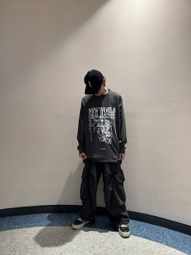「DANKE SCHON（ダンケシェーン）のアイテム（トップス）」を使った、ハヤカワカイさん（メンズ・173cm）の冬コーディネート