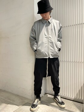 「DANKE SCHON（ダンケシェーン）のアイテム（ブルゾン）」を使った、ハヤカワカイさん（メンズ・173cm）の冬コーディネート