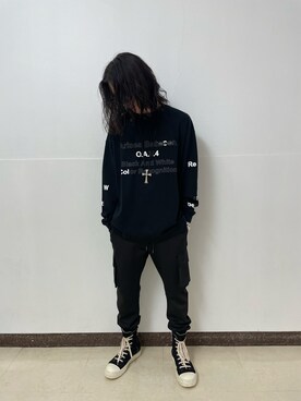 「A4A（エーフォーエー）のアイテム」を使った、ハヤカワカイさん（メンズ・173cm）の秋コーディネート