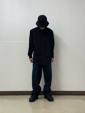 「A4A（エーフォーエー）のアイテム」を使った、ハヤカワカイさん（メンズ・173cm）の春コーディネート