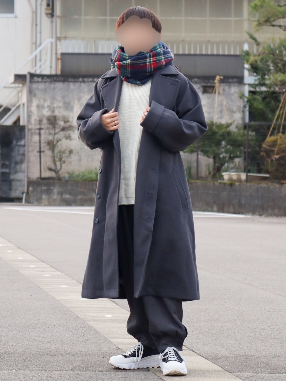   PLATINUM グレー チェスターコート L．グレー 【カシミヤブレンド】コート チェスターコート