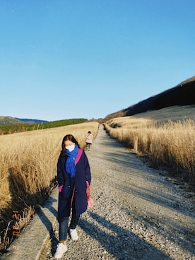 「LANVIN（ランバン）のアイテム（ジャケット/アウター）」を使った、Akane さん（レディース・158cm）の冬コーディネート