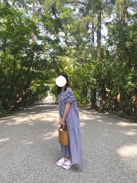 「BASEMENT online（ベースメントオンライン）のアイテム（ワンピース、その他）」を使った、mmmさん（レディース・155cm）の夏コーディネート