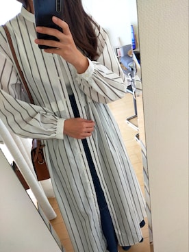 「ZARA（ザラ）のアイテム（ショルダーバッグ、ブラウン系）」を使った、yuseさん（レディース・168cm）の冬コーディネート