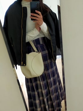 「#オトナカジュアル」｜「アイテム（ジャケット/アウター）」を使った、yuseさん（レディース・168cm）の冬コーディネート