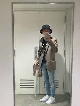 「MSGM（エムエスジーエム）のアイテム」を使った、禾乃(わの)さん（メンズ・168cm）の夏コーディネート