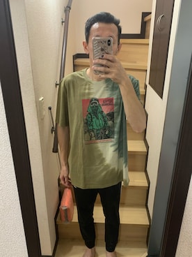「部屋着」｜「アイテム（スウェットパンツ）」を使った、禾乃(わの)さん（メンズ・168cm）の秋コーディネート