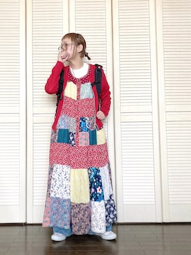 「アイテム（ワンピース/ドレス）」を使った、ぽん。さん（レディース・158cm・40代）の春コーディネート