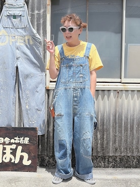 「VANS(バンズ)のアイテム」を使った、ぽん。さん(レディース・158cm)の春コーディネート