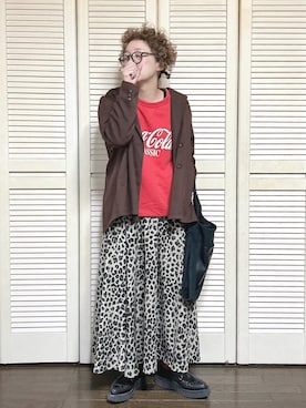 「アイテム（スウェット）」を使った、ぽん。さん（レディース・158cm）の秋コーディネート