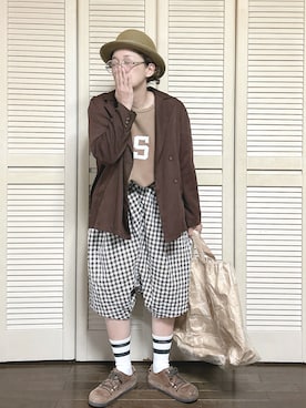 「アイテム（その他シューズ）」を使った、ぽん。さん（レディース・158cm）の秋コーディネート