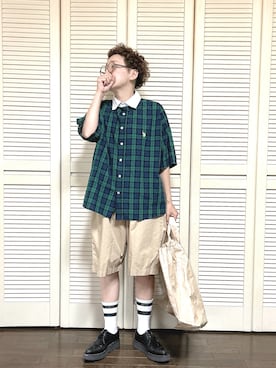 「zucca」｜ぽん。さん（レディース・158cm）の夏コーディネート