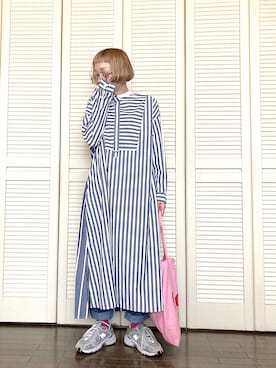 「アイテム（ワンピース/ドレス）」を使った、ぽん。さん（レディース・158cm・40代）の春コーディネート
