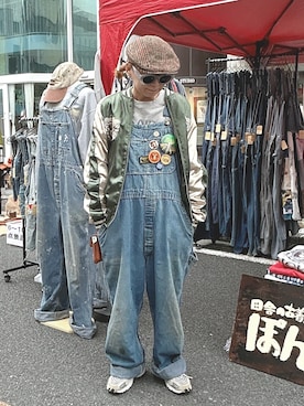 「アイテム（スカジャン）」を使った、ぽん。さん（レディース・158cm）の秋コーディネート