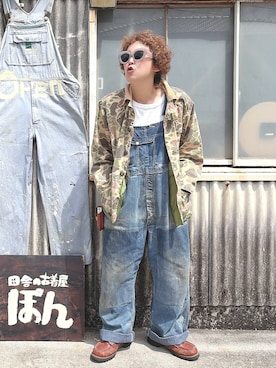 「RED WING（レッドウィング）のアイテム（シューズ）」を使った、ぽん。さん（レディース・158cm）の春コーディネート