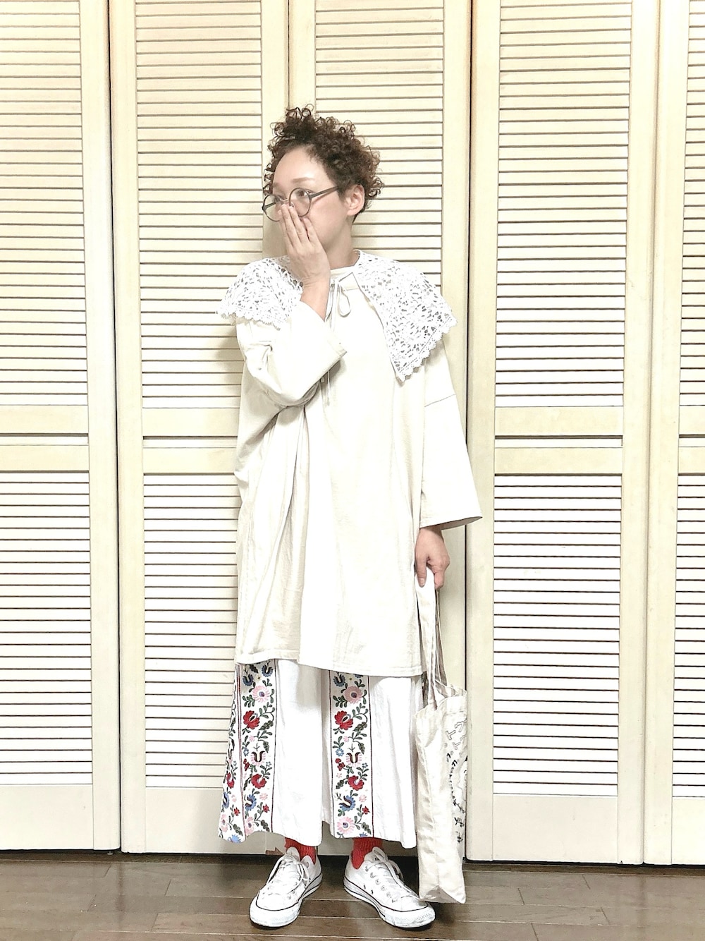 Freada（フリーダ）の「Freada/フリーダ インドフラワー刺繍切り替え
