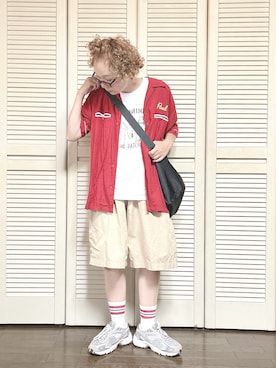 「アイテム（Tシャツ/カットソー）」を使った、ぽん。さん（レディース・158cm・40代）の夏コーディネート
