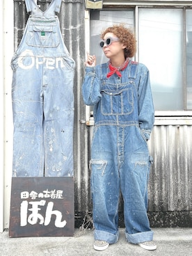 「アイテム（スリッポン）」を使った、ぽん。さん（レディース・158cm）の秋コーディネート