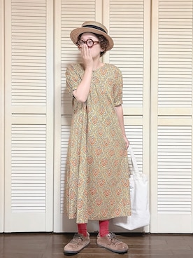 「ROOTOTE（ルートート）のアイテム」を使った、ぽん。さん（レディース・158cm）の夏コーディネート