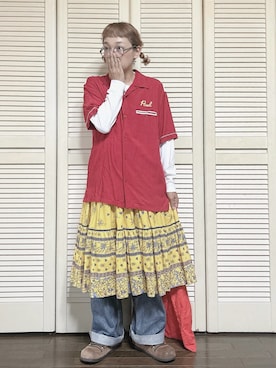 「アイテム（その他シューズ）」を使った、ぽん。さん（レディース・158cm）の秋コーディネート