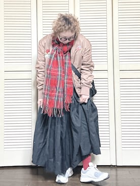 「アイテム（バッグ）」を使った、ぽん。さん（レディース・158cm・40代）の冬コーディネート