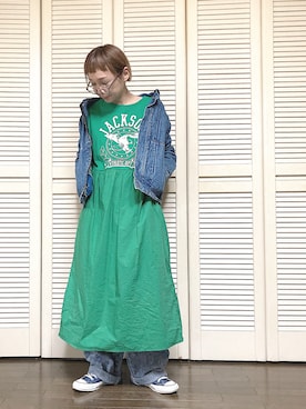 「アイテム（ワンピース/ドレス）」を使った、ぽん。さん（レディース・158cm・40代）の冬コーディネート