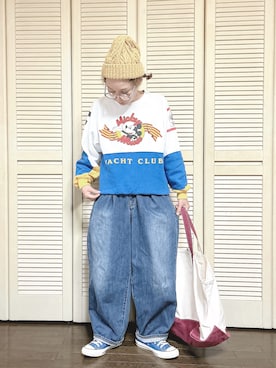 「FUNALIVE（ファンアライブ）のアイテム」を使った、ぽん。さん（レディース・158cm）の冬コーディネート