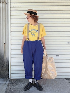 「ZUCCa（ズッカ）のアイテム」を使った、ぽん。さん（レディース・158cm）の夏コーディネート