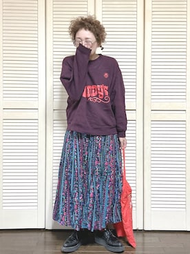 「アイテム（トートバッグ）」を使った、ぽん。さん（レディース・158cm・40代）の秋コーディネート