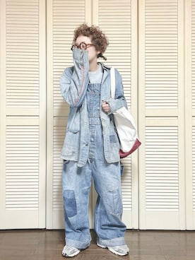 「L.L.Bean（エルエルビーン）のアイテム」を使った、ぽん。さん（レディース・158cm）の春コーディネート