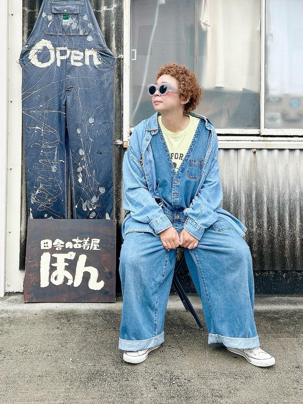 店長のデニムなサロペット 楽天市場】店長のデニムなサロペット M/L/LL/3L/4Lサイズ