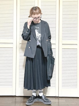 「アイテム（テーラードジャケット）」を使った、ぽん。さん（レディース・158cm・40代）の秋コーディネート