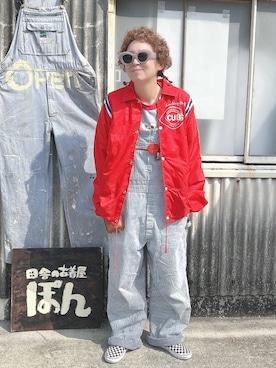 「VANS（バンズ）のアイテム」を使った、ぽん。さん（レディース・158cm）の春コーディネート